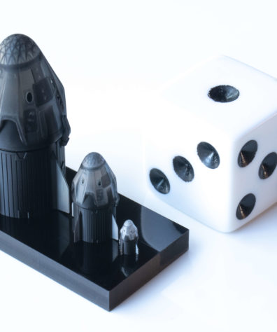 Crew Dragon Spacecraft dice